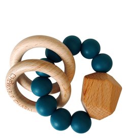 Hayes Silicone & Wood Teether - Spruce