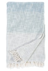 Isla Oversized Throw - Ivory/Blue 60"x90"