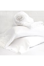 Bamboo Cotton Sateen Sheet Set - White - Queen