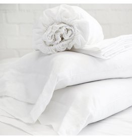 Linen Sheet Set - White - King
