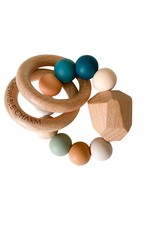 Hayes Silicone & Wood Teether- Summer