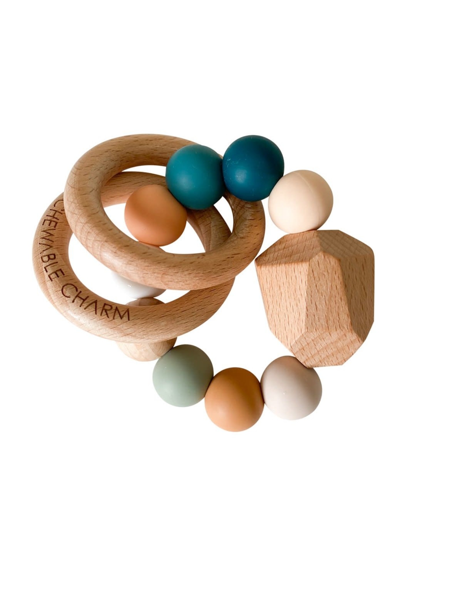 Hayes Silicone & Wood Teether- Summer