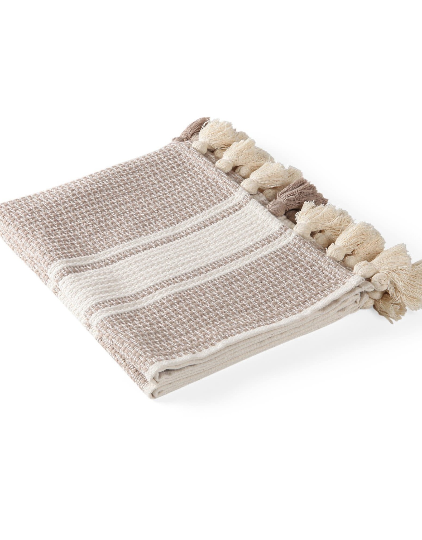 Pom Pom Bathmat - Beige