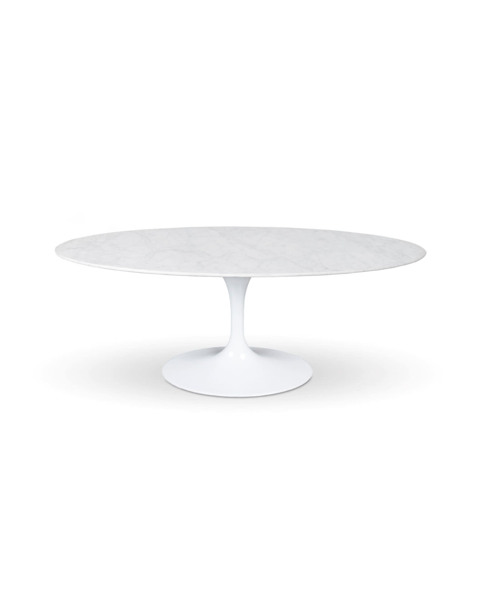 Flute Oval Dining Table Marble