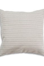 Breathe 22" Cream Striped Cushion