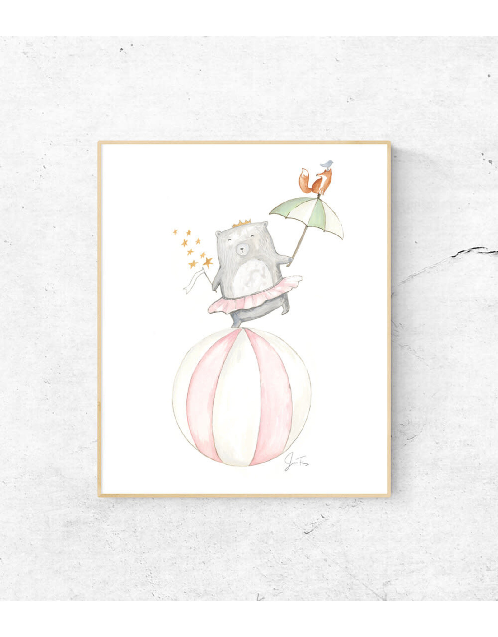 Bear Ballerina 11" x 14"