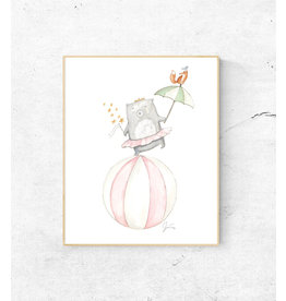 Bear Ballerina 11" x 14"