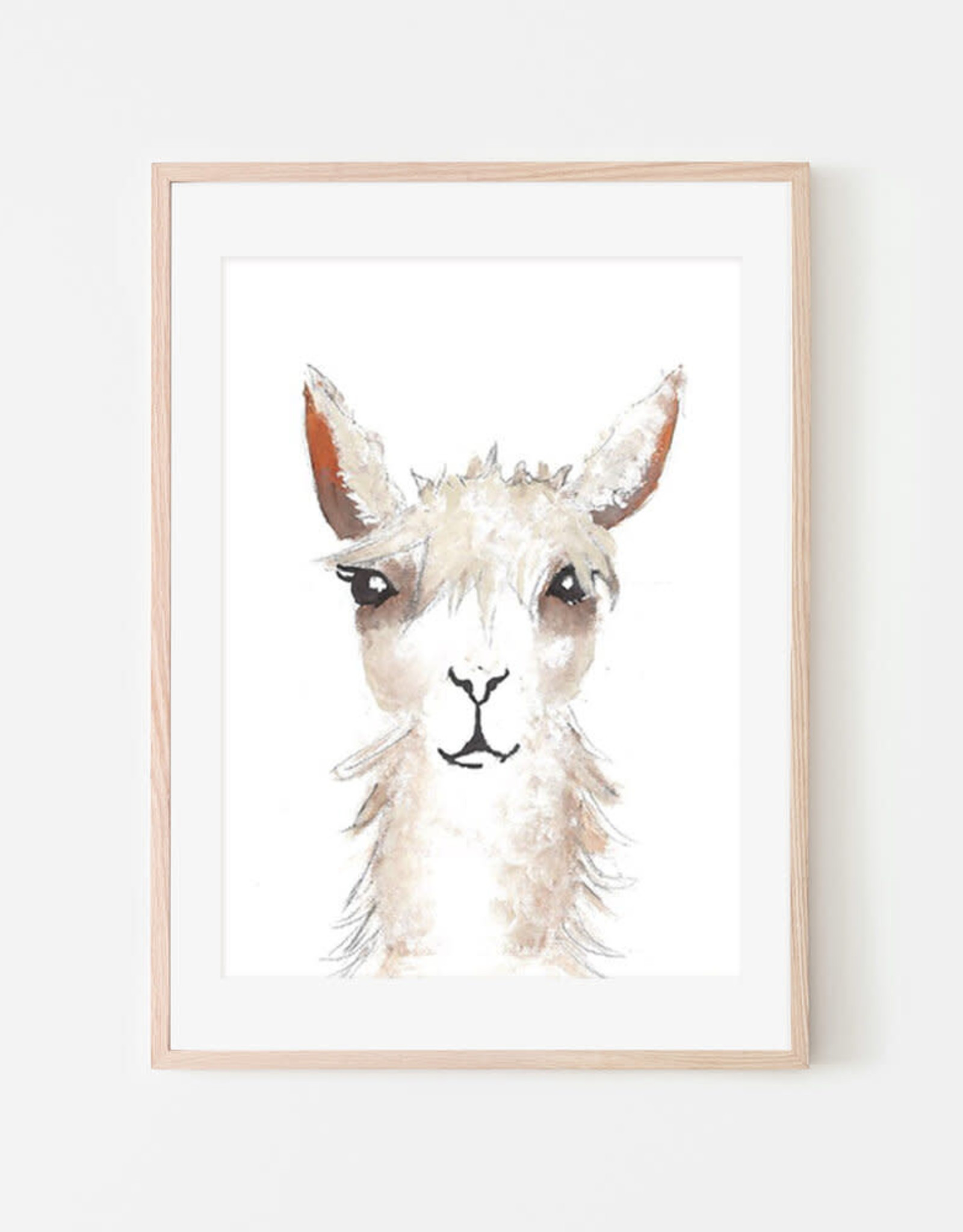 Alpaca Nursery Art 11" x 14"