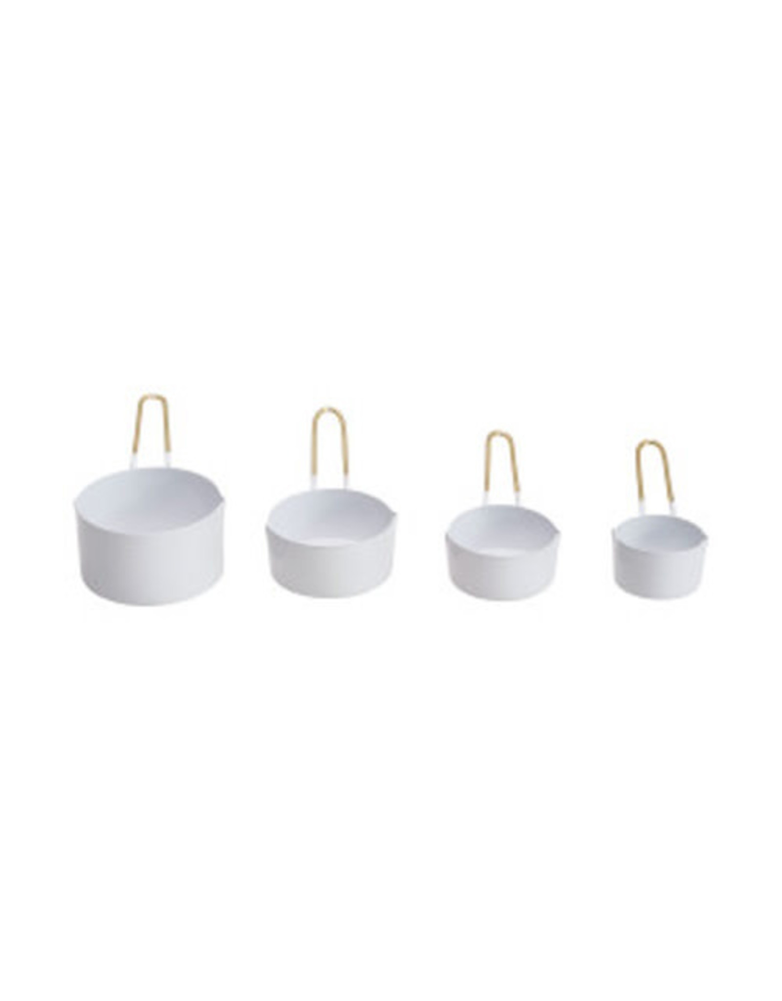 White & Gold Measuring Cup