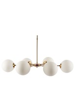 Lahey Frosted Glass Globe Chandelier