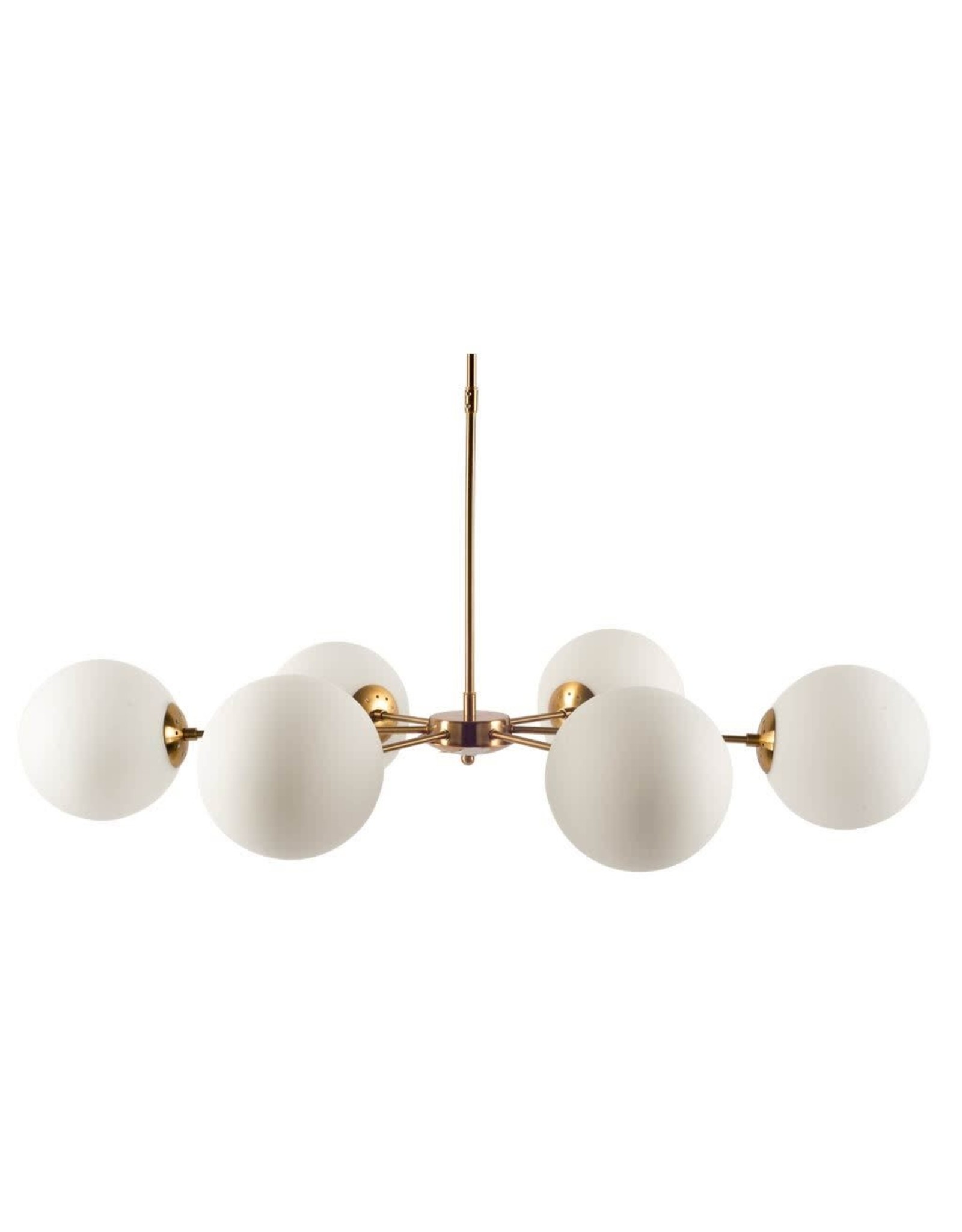 Lahey Frosted Glass Globe Chandelier