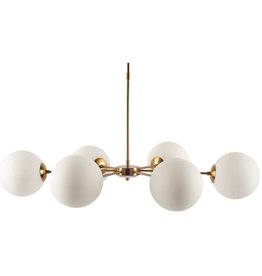 Lahey Frosted Glass Globe Chandelier