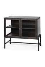 Arelius 2 Door Cabinet in Dark Brown
