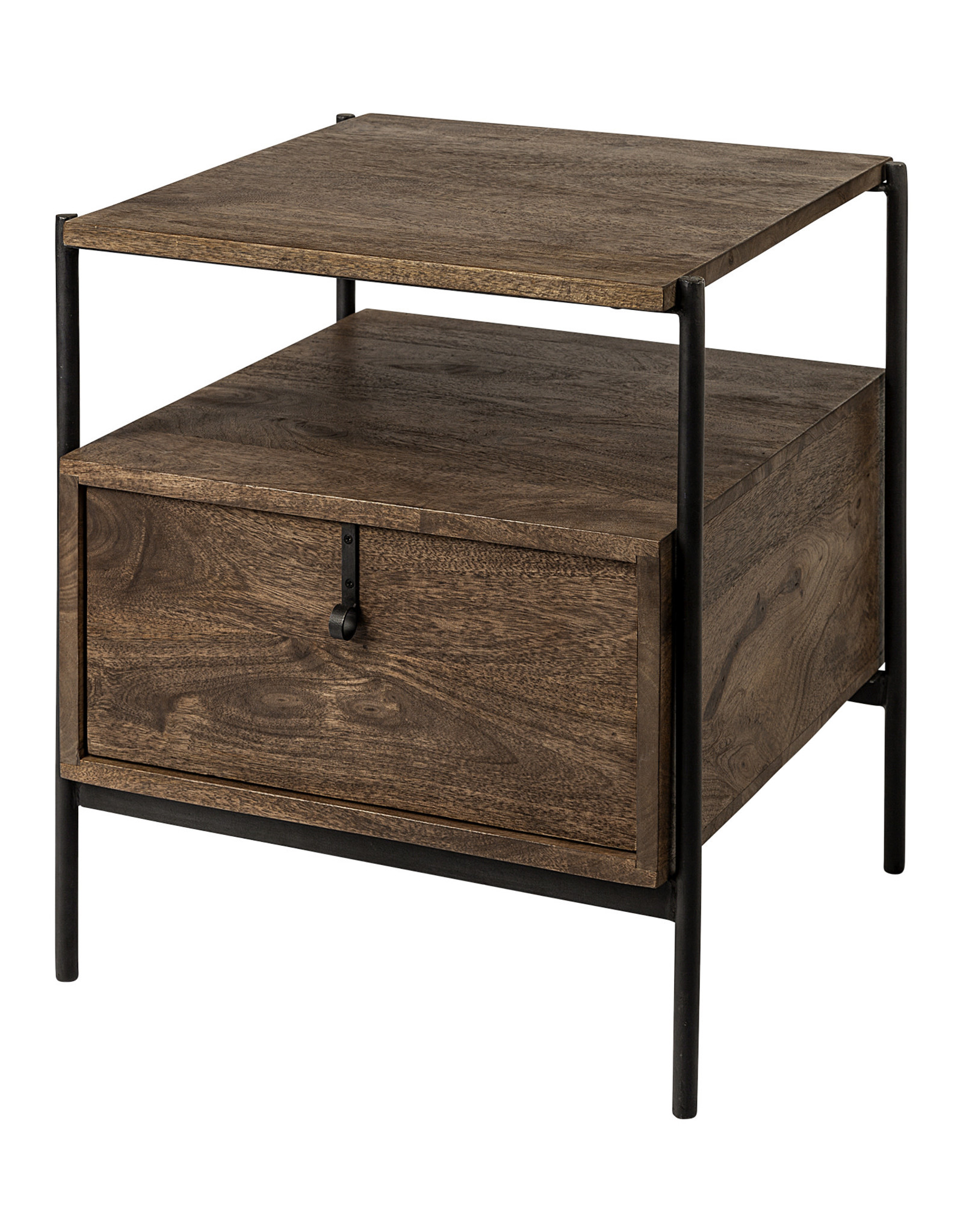 Glenn Wood & Metal Side Table