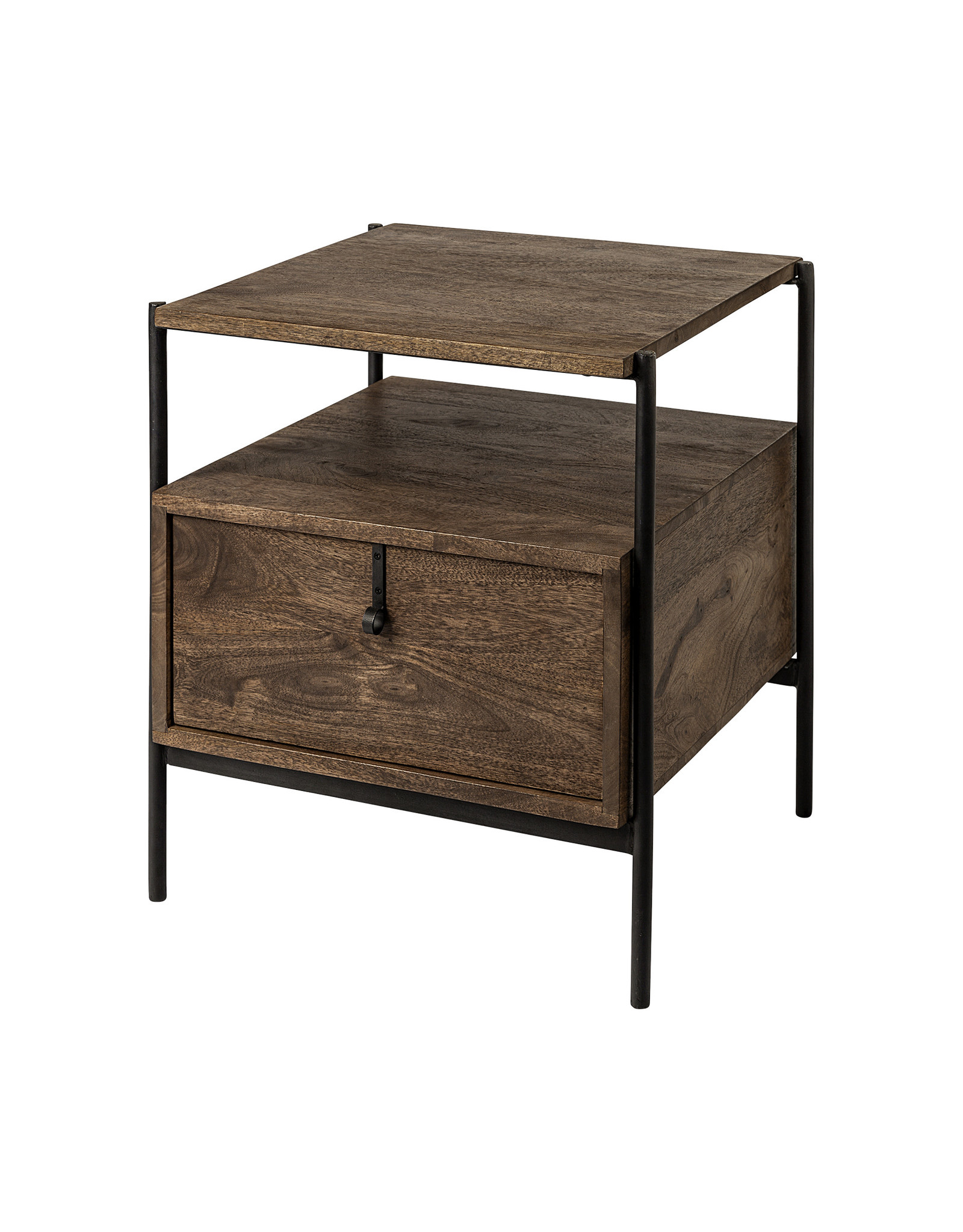 Glenn Wood & Metal Side Table
