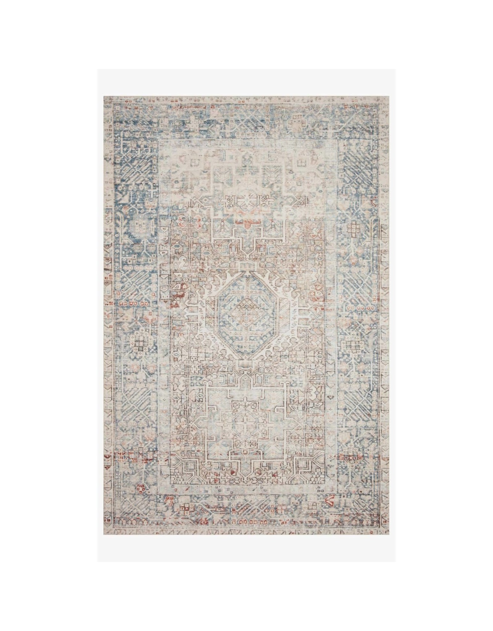 Chris Loves Julia x Loloi Jules Rug Jules-07 Natural/Ocean