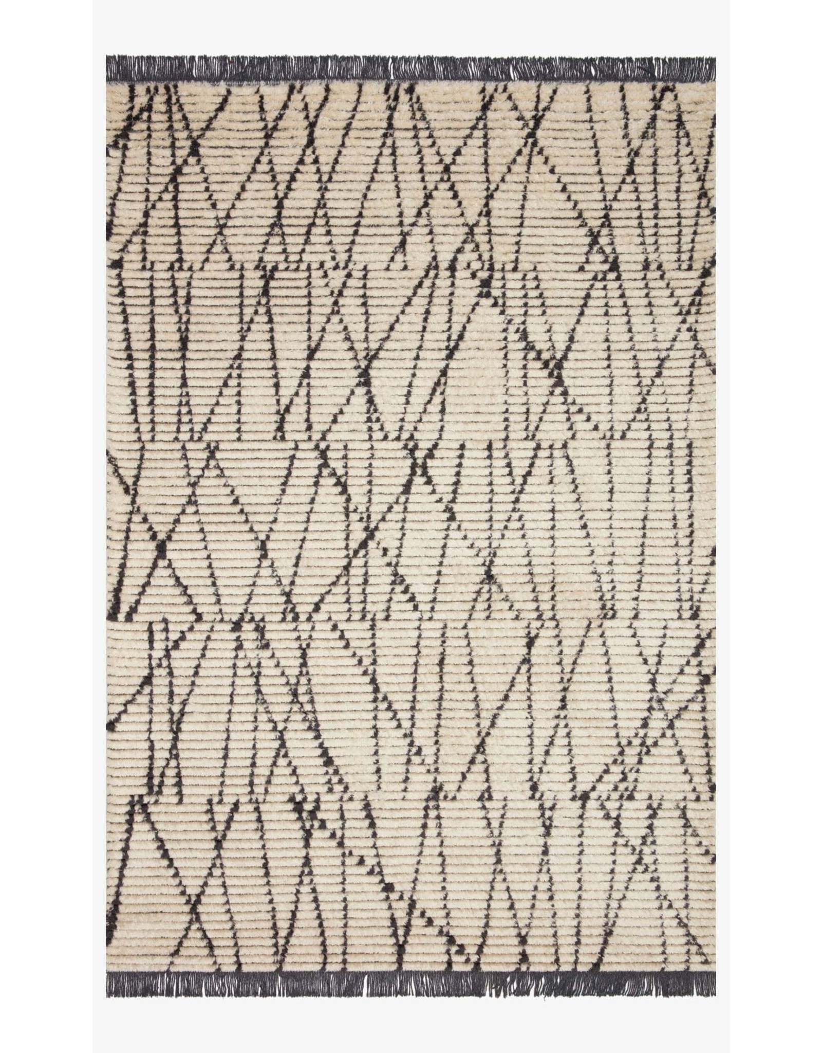 Chris Loves Julia x Loloi Alice Rug ALI-01 Cream/Charcoal