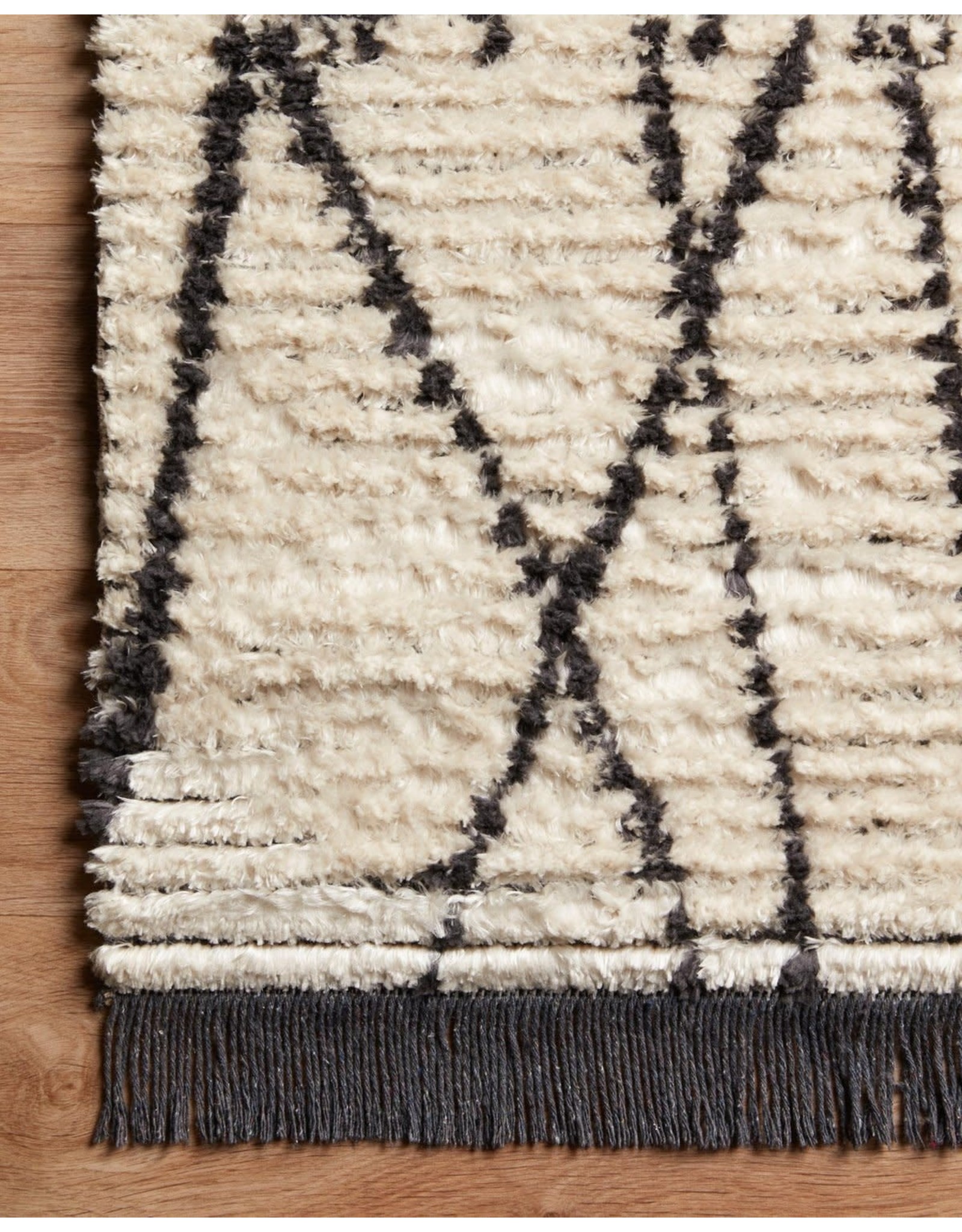 Chris Loves Julia x Loloi Alice Rug ALI-01 Cream/Charcoal