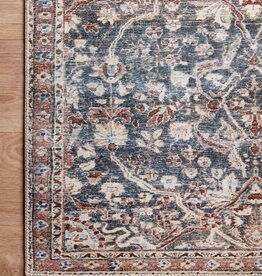 Chris Loves Julia x Loloi Jules Rug JUL-06 Denim/Spice