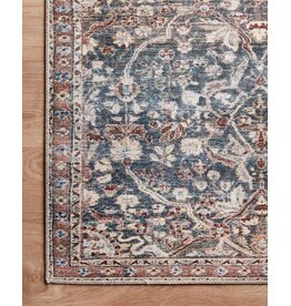 Chris Loves Julia x Loloi Jules Rug JUL-06 Denim/Spice