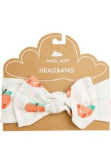 Plaid Peaches Headband 0-12M