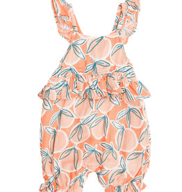 Peachy Ruffle Empire Romper