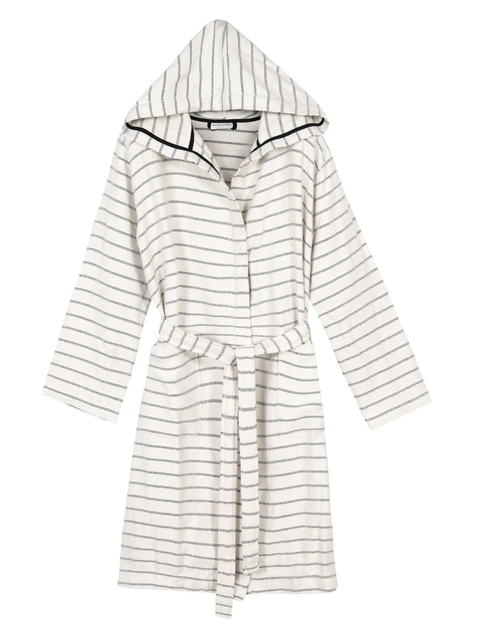 Cloud Soft Turkish Towel Robe - Ivory - S/M