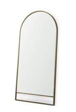 Sadie Arch Floor Mirror, Antique Gold  - 36x76