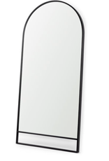 Sadie Arch Floor Mirror, Black - 36x76