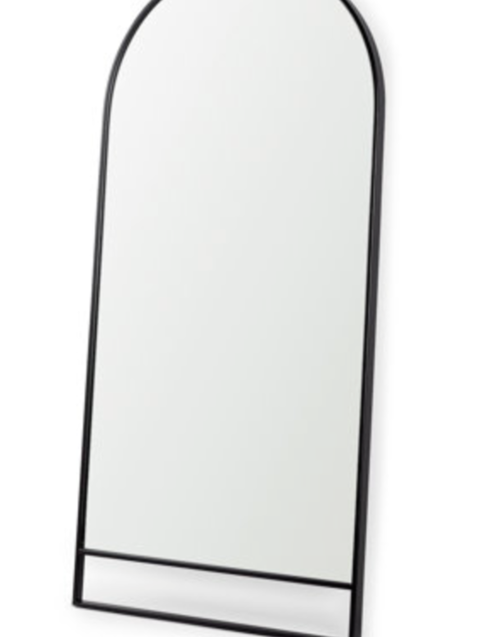 Sadie Arch Floor Mirror, Black - 36x76