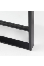 Sadie Arch Floor Mirror, Black - 36x76