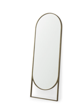 Sadie Arch Floor Mirror, Antique Gold - 28x78