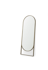 Sadie Arch Floor Mirror, Antique Gold - 28x78