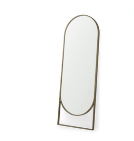 Sadie Arch Floor Mirror, Antique Gold - 28x78