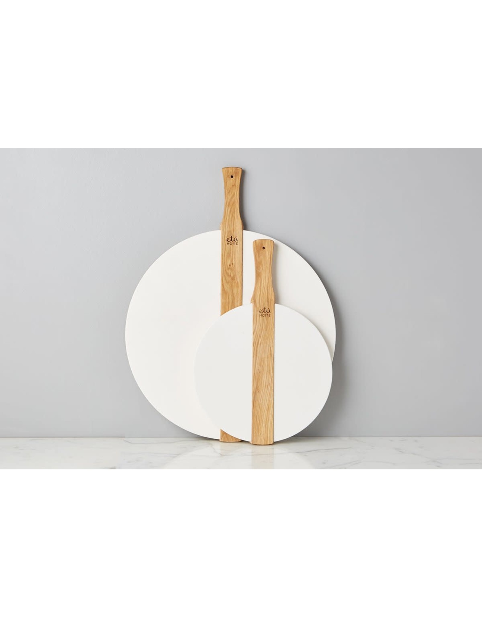 Etú White Round Pizza Board - Large