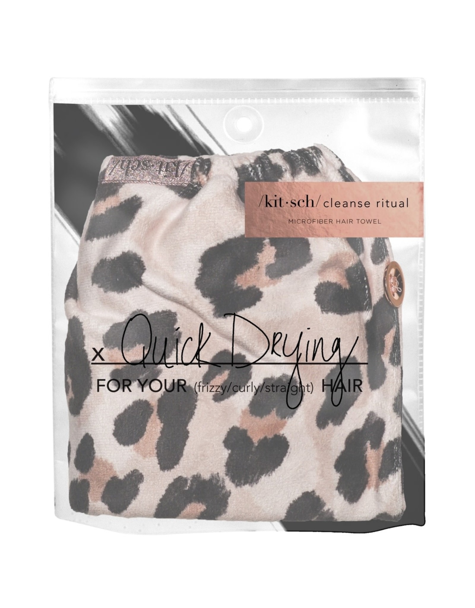 Quick Dry Hair Towel - Leopard