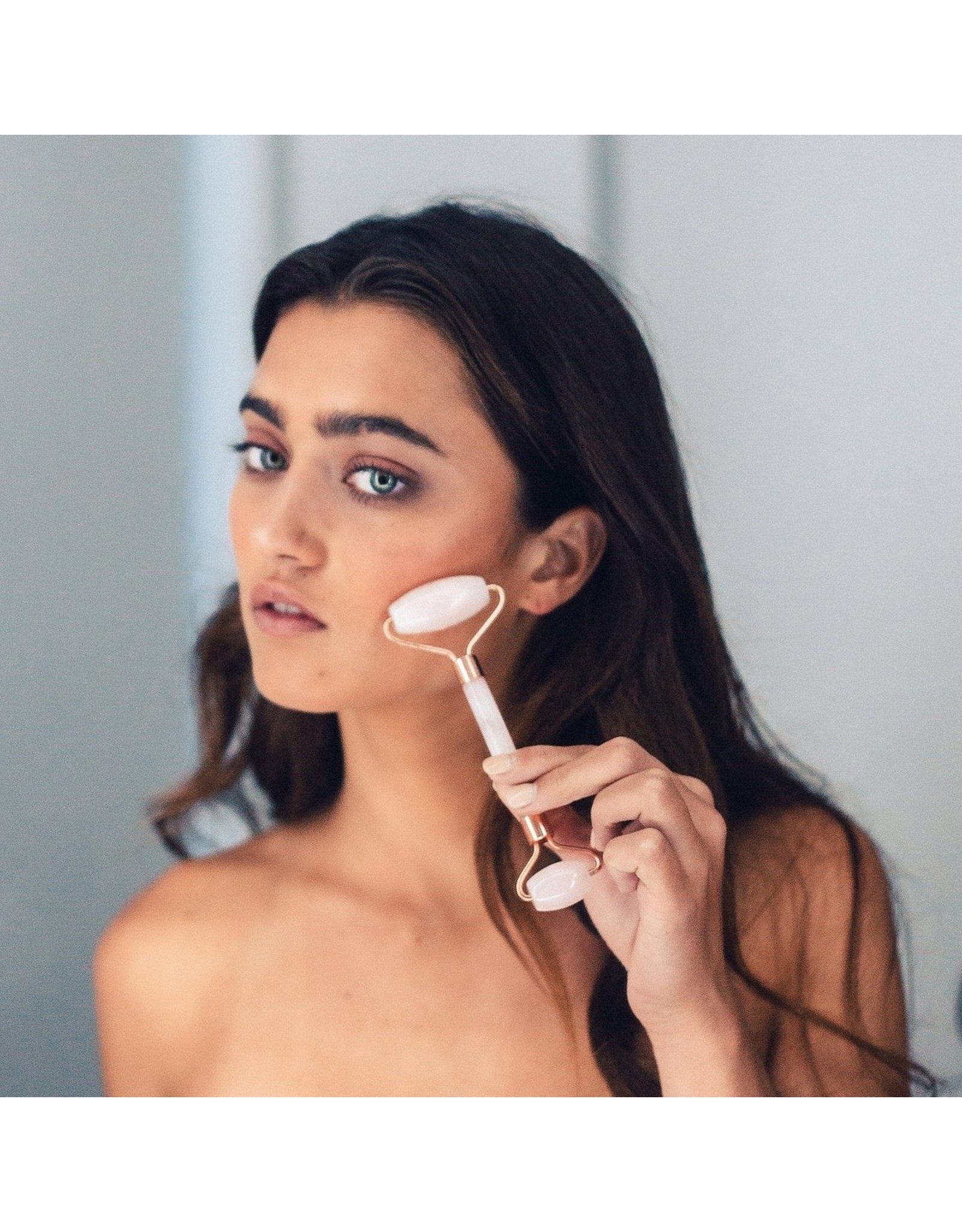 Rose Quartz Crystal Facial Roller