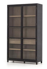 Millie Cabinet-Drifted Black/Oak