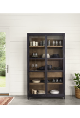 Millie Cabinet-Drifted Black/Oak