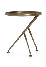 Schmidt Accent Table - Raw Antique Brass