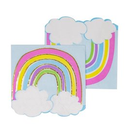 Rainbow with Clouds Cocktail Napkins