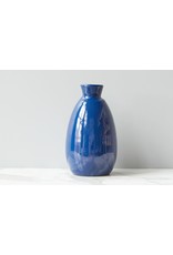 Navy Artisanal Vase, Medium