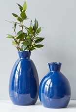 Navy Artisanal Vase, Medium