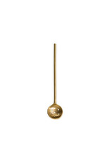 Brass Olive Spoon w/ Brushed Finish