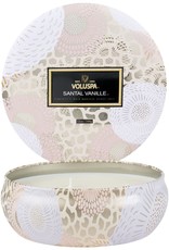 Santal Vanille 3 Wick Tin Candle