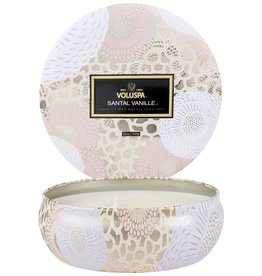 Santal Vanille 3 Wick Tin Candle