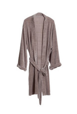 Velour Bath Robe - Grey