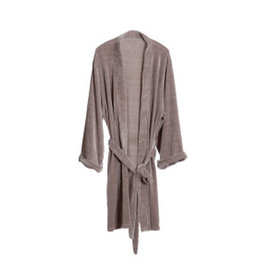 Velour Bath Robe - Grey