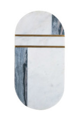 Marble & Brass Cheese Cutting Board