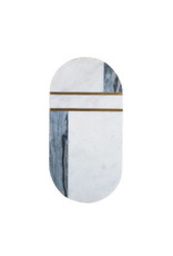 Marble & Brass Cheese Cutting Board